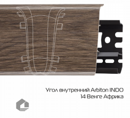 Угол внутренний Arbiton Индо / Indo 14 Венге Африка